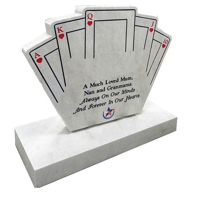 Customized Gravestone with Card Shape