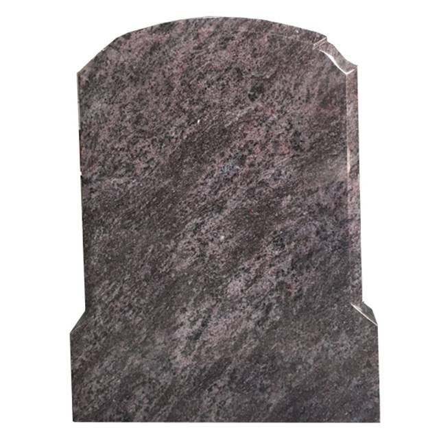 Purple Granite Tombstone Monument