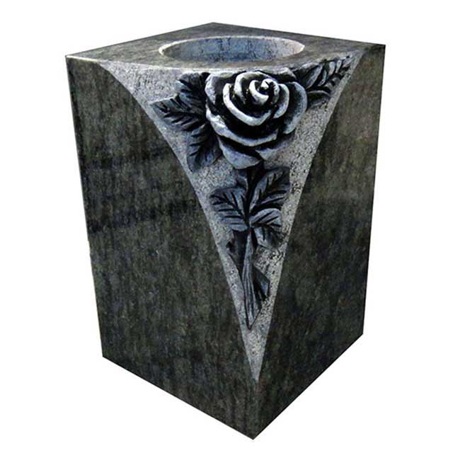 Black Granite Flower Vase