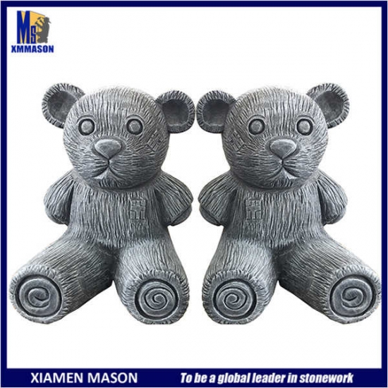 Small Toy Bear Statue for Child Tombstone